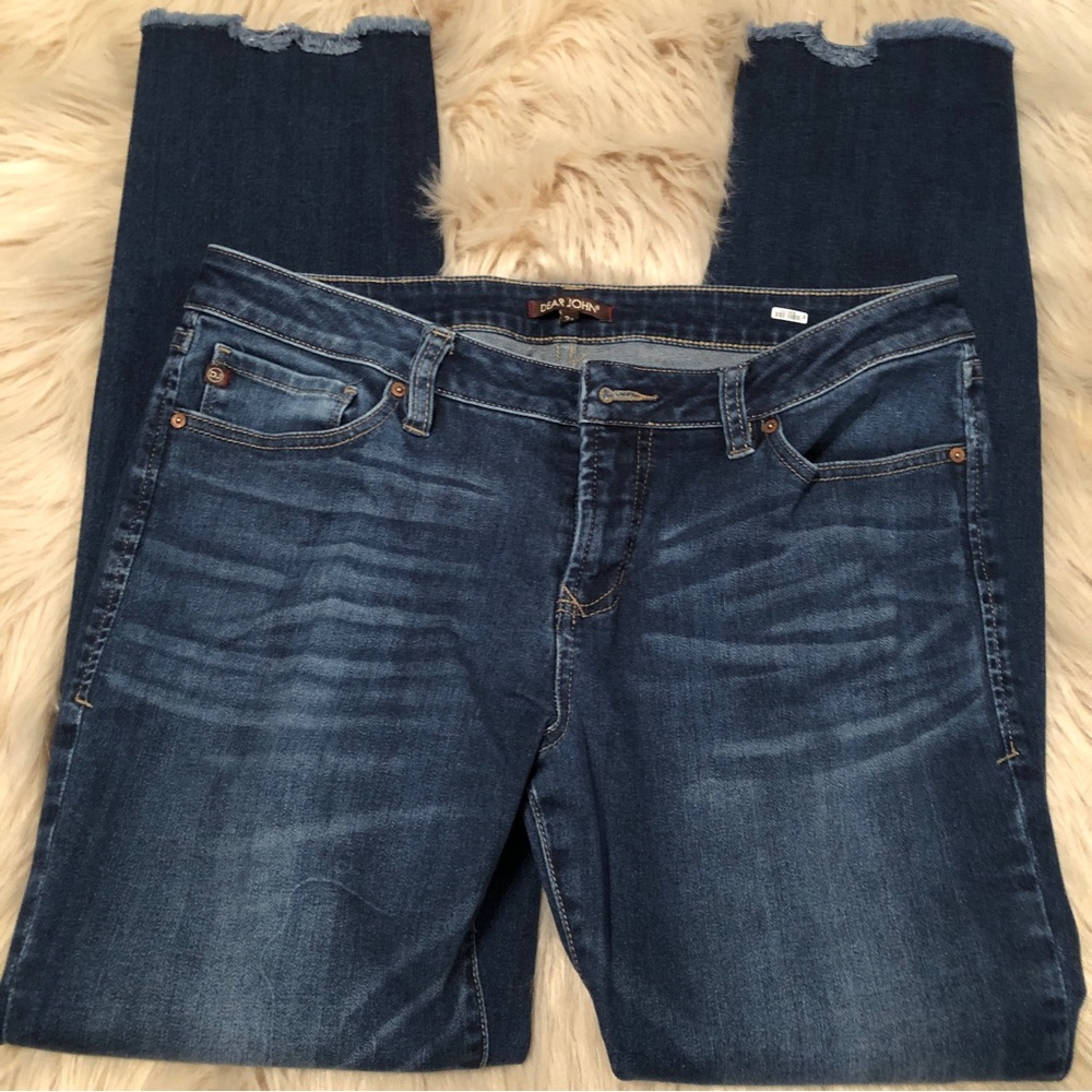 Dear John Cropped Straight Leg Jeans Womens Size 31